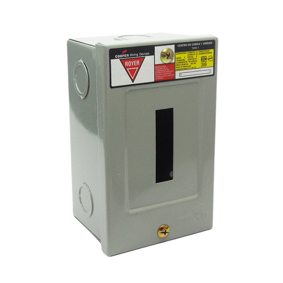 Centro de Carga 1p Sobreponer Royer