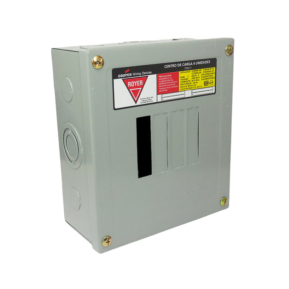 Centro de Carga 4p Sobreponer R