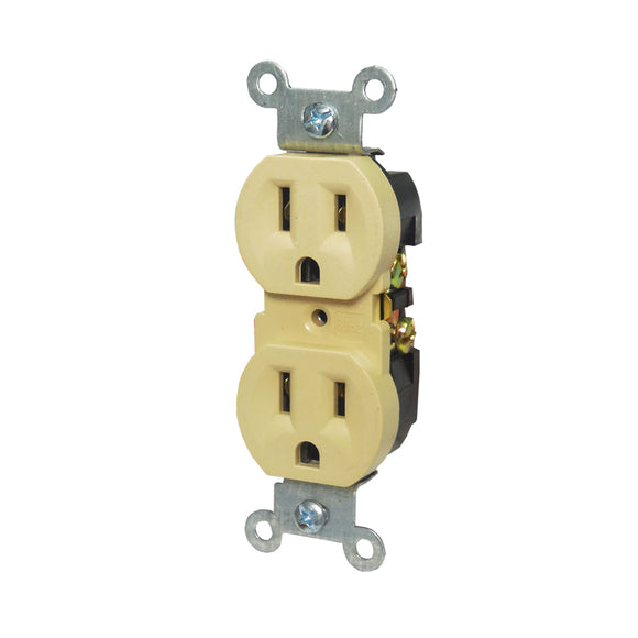 Contacto Duplex Oculto Marfil L