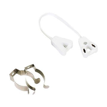 CONECTOR Y GRAPA PARA TUBO T8 KLEYMAN