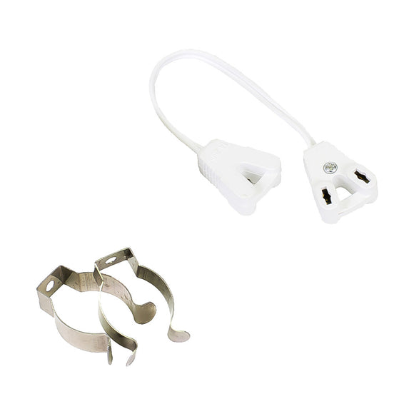 CONECTOR Y GRAPA PARA TUBO T8 KLEYMAN