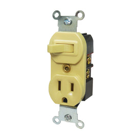 Apagador con Contacto Marfil Lummi