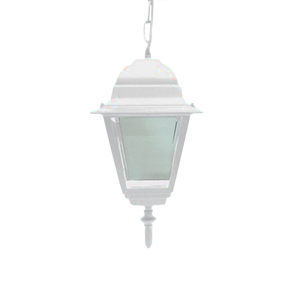 Farol Colgante Rustico Blanco