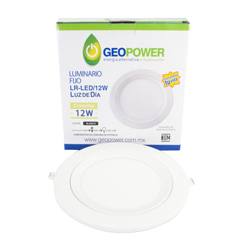 Empotrado 12w Redondo Led Bco Frio - 0