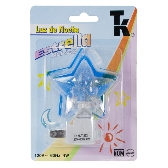 Lampará Estrella Azul  Luz de Noche