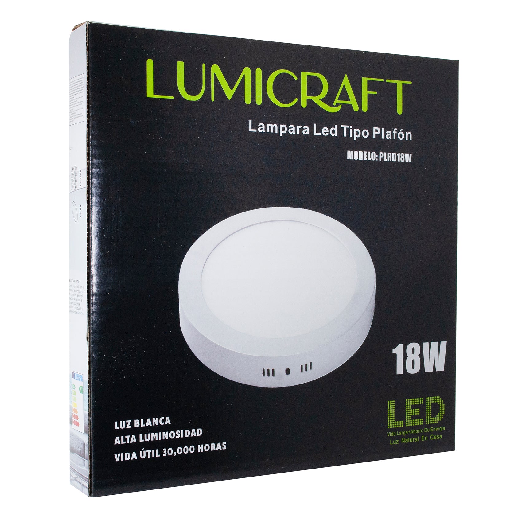 Luminario 18w Redondo Sobreponer Lumicraft