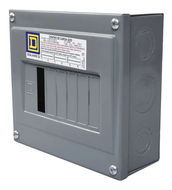 Centro de Carga 6p Sobreponer Squarde