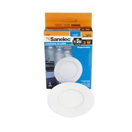 Empotrado 3w Redondo Frio