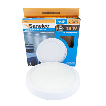 Luminario 18w Sobreponer Redondo Frio - 0