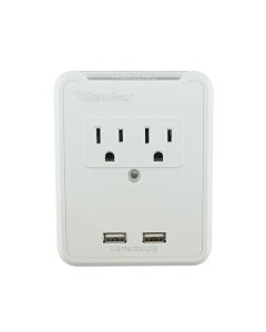 Multicontacto de Pared con USB y Tel