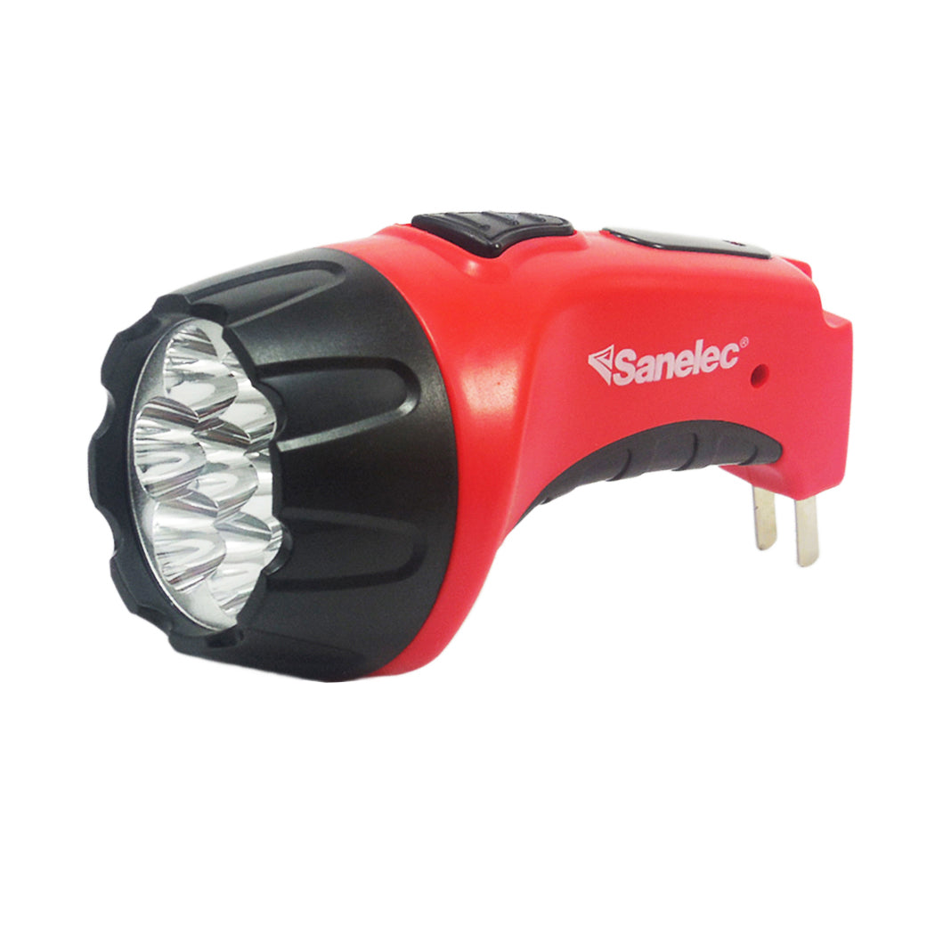 Linterna 7 Led Roja Recargable