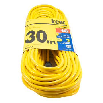 Extensión 30 m Uso Rudo Amarilla