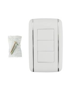 Placa 3 Apagadores Sencillos Vicenza