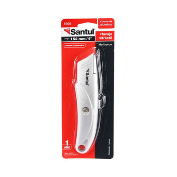 Cutter 6" Navaja Retráctil Metálico