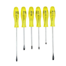 Desarmador Jgo de 6 pz Mango Transparente - 0