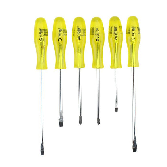 Desarmador Jgo de 6 pz Mango Transparente