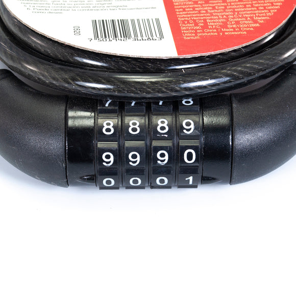 Candado de Cable 3/8" X 100 de Combinación