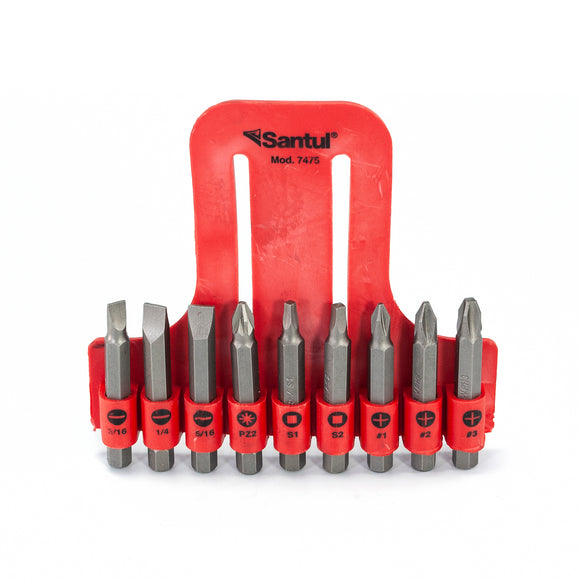 Puntas #2 para Desarmador 9 pz  Combinadas