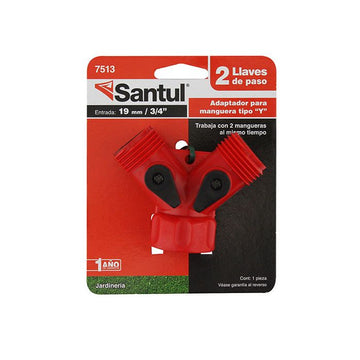 Conector con LLave de Paso Entrada 3/4