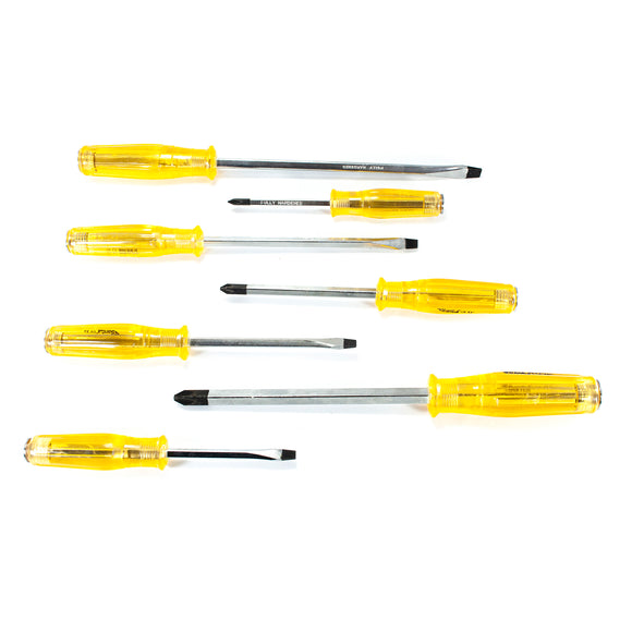 Juego Desarmadores de Golpe con Mango de Acetato 7pz