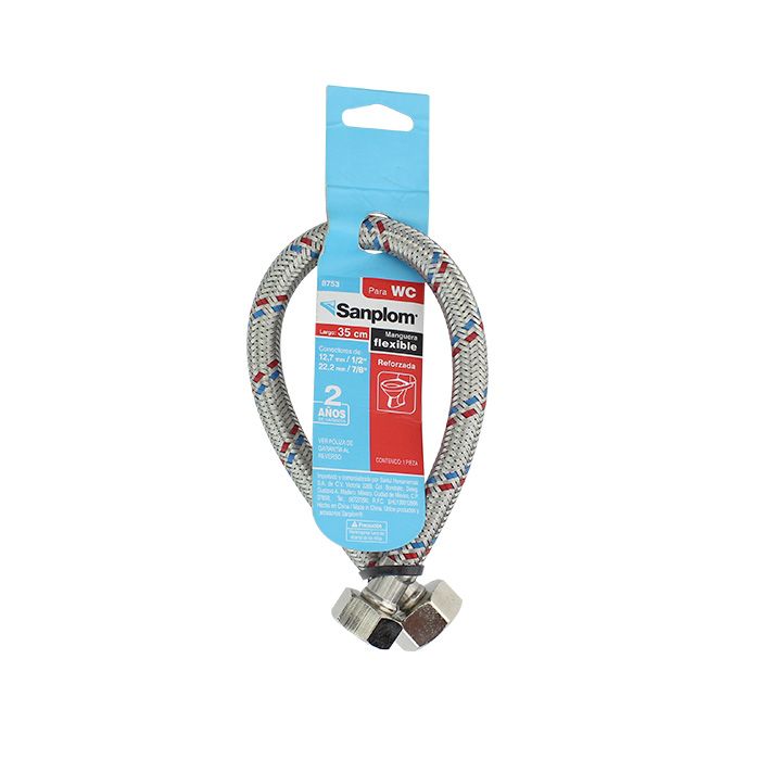 Manguera Flexible para Tanquebajo WCDE 1/2 X 7/8 | Eléctrica Alessa
