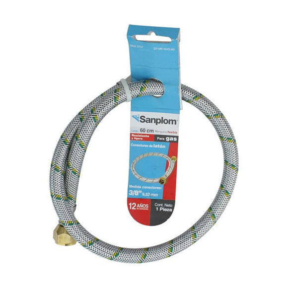 Manguera Flexible para Gas 3/8 X 3/8 60 cm