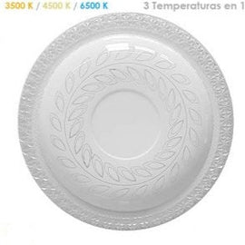 Plafon 24w Corona Cristal Tres Tonos