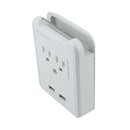 Multicontacto de Pared con USB y Tel-3