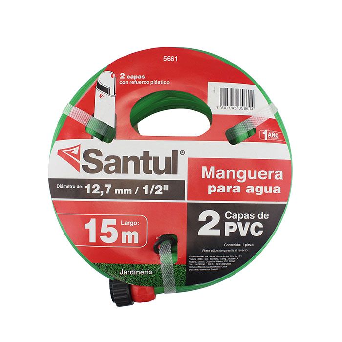 Manguera 1/2" 2 Capas de PVC 15 m - 0